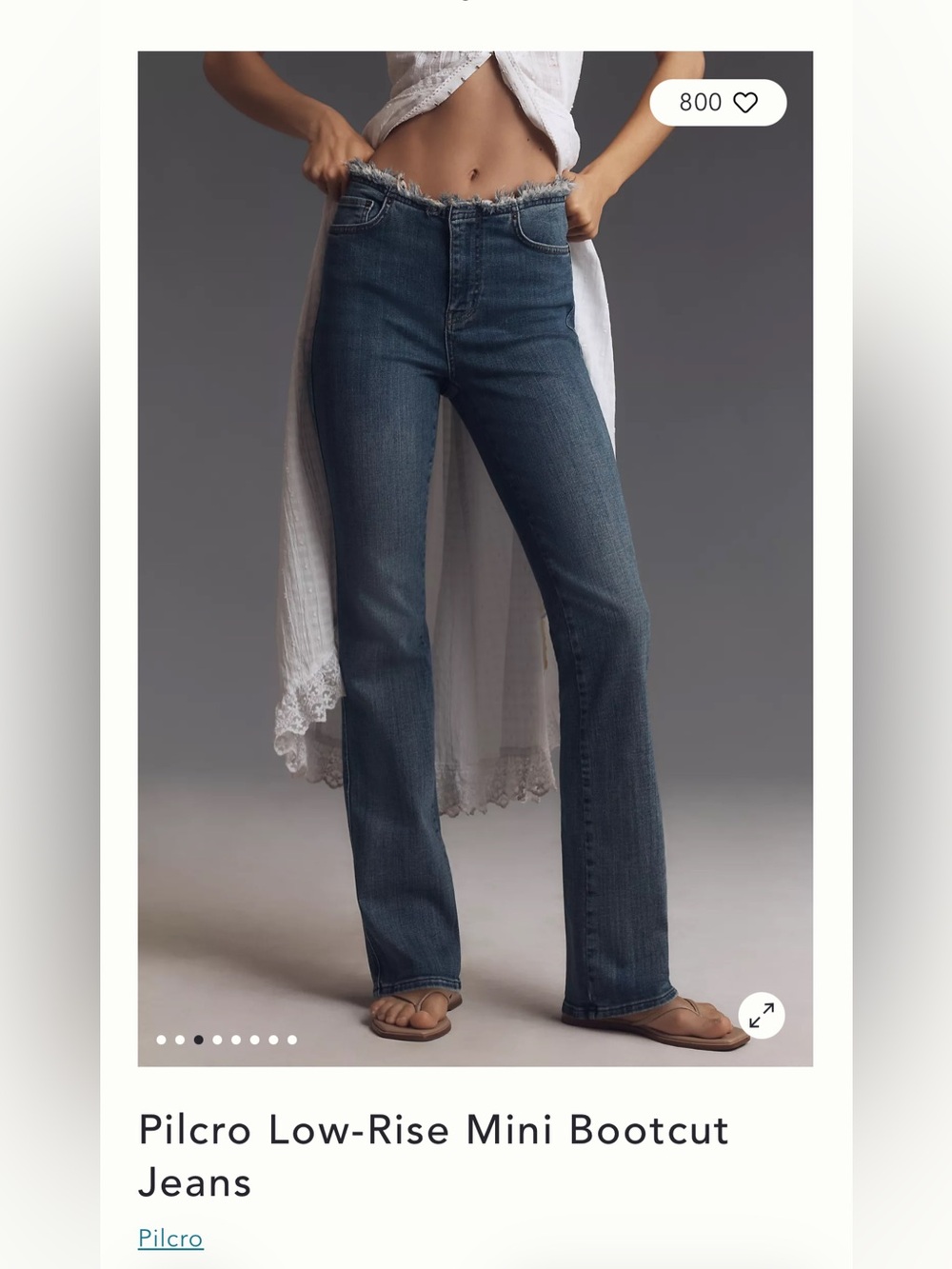 Anthropologie Pilcro Low-Rise Bootcut Jeans